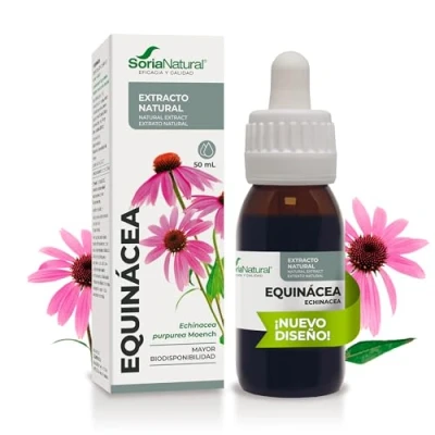 Imagen de Soria Natural Extracto de Equinácea Refuerza tus defensas forma Ayuda al sistema inmunológico Planta 100% Alta Absorción Botella con 50ml