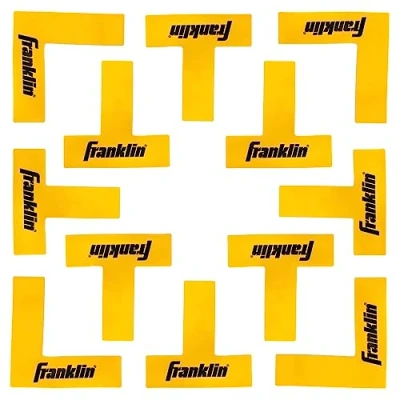 Imagen de Franklin Sports Kit de marcadores cancha Pickleball, Juego Marcado líneas con Cinta métrica, tamaño Oficial para