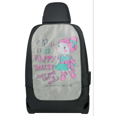 Imagen de Walser Protector de Respaldo Coche, Asiento Trasero Niños Muñeca Ballet, Protección contra la Suciedad, 62x40cm Rosa
