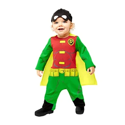 Imagen de amscan Disfraz Bebe W.B.: Robin T.6 12 Meses Warner, color verde, (361 9906716_0194099004817)