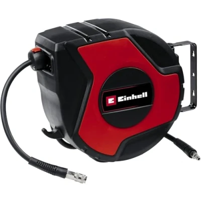 Imagen de Einhell Tambor de manguera aire comprimido TC PH 150 (longitud 15 m+1,5 conexión, diámetro interior 9 mm, máx. presión funcionamiento 16 bares, incl. soporte pared)