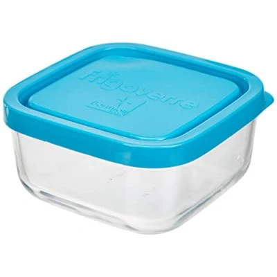 Imagen de Bormioli Food Storage Container Frigoverre Blue 10 x 5 cm / 345 ml