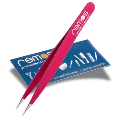 Imagen de REMOS Pinzas para astillas acero inoxidable [INOX] 9,5 cm punta fina en fucsia