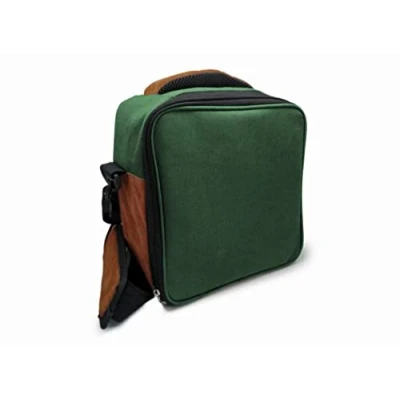 Imagen de Lunch bag verde inglés 2 bolsillos