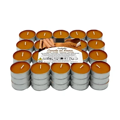 Imagen de Lumar Aromatic Velas de té aromáticas (Canela en Rama Pack 60 Velas)