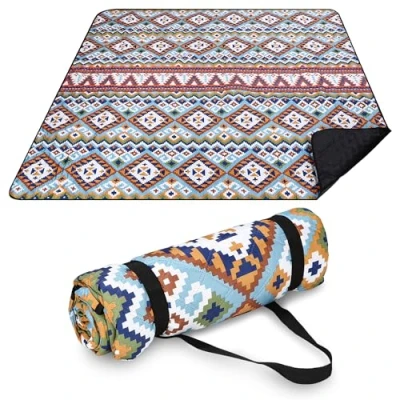Imagen de Birshe Manta De Picnic 200 x cm, Impermeable, Playa, Suave, Portátil y Plegable, Lavable a Máquina, Tapete Playa para Campamentos Playas Viajes al Aire Libre Parque
