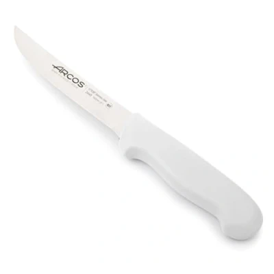 Imagen de Arcos Cuchillo deshuesador con Hoja Acero Inoxidable Nitrum 160 mm. carnicero profesional para cortar huesos carne. Mango ergonómico polipropileno. Serie 2900. Color blanco.
