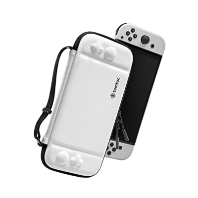 Imagen de tomtoc Funda para Nintendo Switch/Switch OLED, Estuche Delgado Case con 10 Cartuchos de Juego, Bolsa Transporte Portátil Viaje, como Regalos, Patente Original, Protección Grado Militar