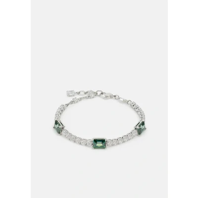 Imagen de Swarovski Pulsera Matrix Tennis, Circonita, Verde, Baño de Rodio