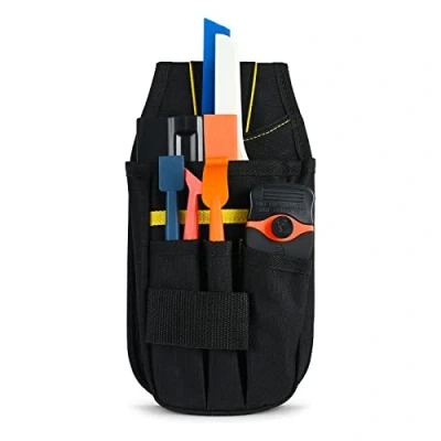 Imagen de Ehdis Bolsa herramientas con Multi Bolsillo del Filtro Impermeable de Oxford, cintura, para trabajo, Brivolaje Electricistas Carpinteros y Constructores
