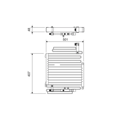 Imagen de VALEO 814288 Condensador sin secador Aluminio 407 R 134 a AUDI: Coupe B3