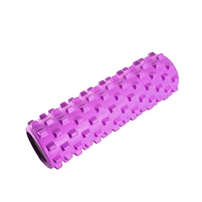 Imagen de Rodillo de espuma para yoga Masajeador indeformable Trigger Point Therapy Automasaje muscular liberación miofascial 33 x 17 cm Ideal crossfit pilates fisioterapia Rosa