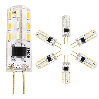 Imagen de G4 Bombilla LED 2W/120LM, equivalente a 15W, Blanco Cálido 3000K, AC 220V, no regulable, Pack de 6