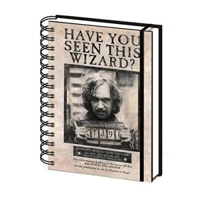 Imagen de Pyramid International Cuaderno A5 de Harry Potter Wanted Sirius, color negro