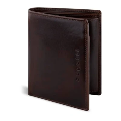 Imagen de Bugatti Romano Cartera Hombre Cuero con Bloqueo RFID y Moneda, Vertical, Marrón, Taille Unique, Clásico