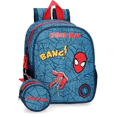 Imagen de Marvel Spiderman Denim Mochila pequeña Azul 21x25x10 cms Poliéster 5,25L