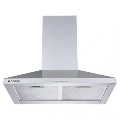 Imagen de Aspes Campana Extractora Piramidal 60cm Inox ACPP600A1IX. Potencia 520m3/h, Tiro Doble, 3 Velocidades, Control Manual, Filtro apto para Lavavajillas.