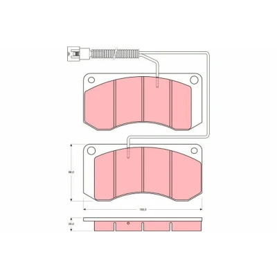 Imagen de Juego de pastillas freno TRW GDB5052