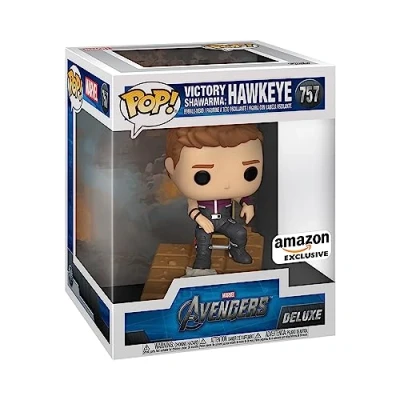 Imagen de Funko Pop! Deluxe: Marvel Hawkeye Shawarma Avengers Exclusiva Amazon Figura de Vinilo Coleccionable Idea Regalo Mercancia Oficial Juguetes para Niños y Adultos Movies Fans