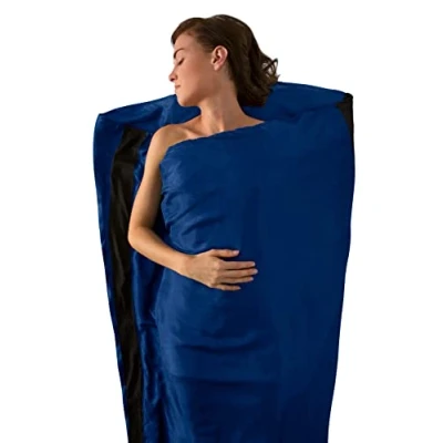 Imagen de SEATO SUMMIT ASILKCSMUMMYNB Saco sábana Seda Momia Marino, Adultos Unisex, Azul (Blue), Talla Única