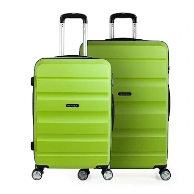 Imagen de ITACA Juego Maletas De Viaje rígidas Trolley con Candado Combinacion TSA y 4 Doble Rueda 360 Set Ligeras Resistentes, Pistacho