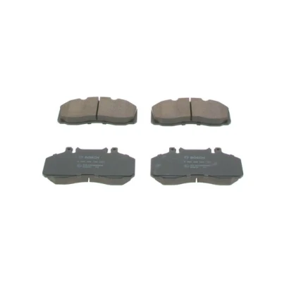 Imagen de BOSCH 0 986 468 350 Juego de pastillas freno Low Metallic con instrucciones montaje MERCEDES BENZ: Vario Camión plataforma / Chasis