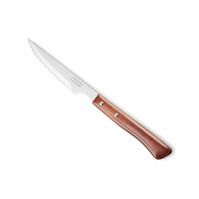 Imagen de Arcos Cuchillos Mesa Cuchillo Carne Acero Inoxidable Nitrum, Hoja, Mango marrón Madera Erie Mesa, Duradero y Apto para lavavajillas (7&#039;&#039;)