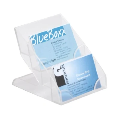 Imagen de Durable 243919 Porta tarjetas de visita, con 4 niveles, para 240 tarjetas, 1 pieza, transparente