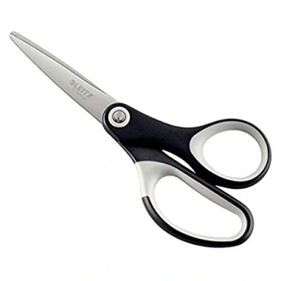 Imagen de Leitz 54156095 Tijeras de titanio, Para diestros y zurdos, Mango ergonómico, Largo 15 cm, Negro