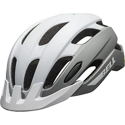 Imagen de BELL Trace MIPS Cascos de Bicicleta, Hombre, Blanco Mate y Plateado, L