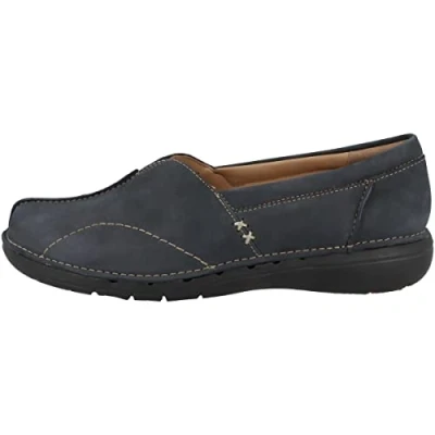 Imagen de Clarks Un Loop Stride, Mocasines Mujer, Nobuck Navy, 38 EU