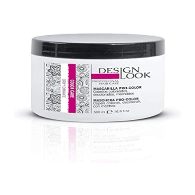 Imagen de DESIGN LOOK MASCARILLA Pro Oro Y Diamante Color Care 500ML, Negro, Estandar