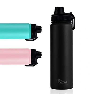 Imagen de Botella de Agua Acero Inoxidable 750ml Térmica Doble Pared Aislada al Vacío, Ligera y Fácil Llevar, Mantiene la Bebida Fría 24h Caliente 12h. A Prueba Fugas. Libre BPA