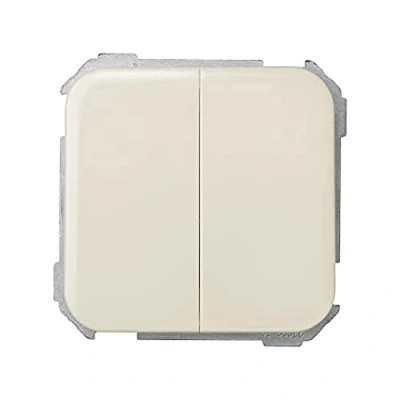 Imagen de Simon 31398 31 Interruptor doble, color Marfil (Ivory)
