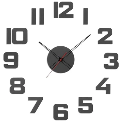 Imagen de Prim Veneer Colorino DIY Reloj de Pared Madera, decoración diámetro 600 a 1000 mm, números Madera 3D, Grande XXL, para