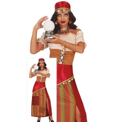 Imagen de FIESTAS GUIRCA Disfraz de Adivina Enigmática para Mujer Gitana Disfraces Halloween Talla S