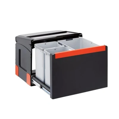 Imagen de FRANKE CUBE 50 Einbau Abfallsammler Handauszug 1x14 2x8L B=438 H=345 T=330mm
