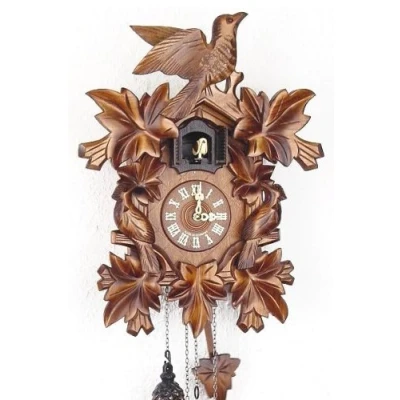 Imagen de Engstler Reloj de cuco madera auténtica la Selva Negra con mecanismo cuarzo a pilas y llamada Oferta Relojes Park Eble Tres Aves 35cm 632 Q