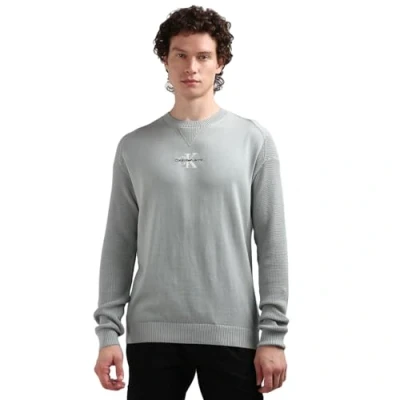 Imagen de Calvin Klein Jersey Hombre de Punto, Gris (Slate Gray), XL