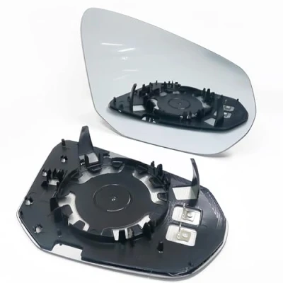 Imagen de MengZJ Cristal de Espejo para Audi Q2 Q3 Retrovisor Lateral Puerta Izquierdo Derecho TéRmico con Placa Trasera 2016 2023,Left
