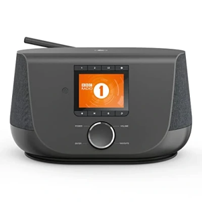 Imagen de Hama Radio Digital Dab+ por Internet (Radio Inteligente con Altavoz de 2 vías y función Carga teléfono móvil WLAN/Dab/Dab+/FM Bluetooth/Spotify Streaming Station Botones Reloj