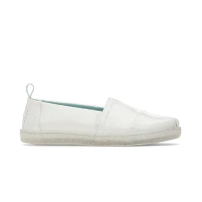 Imagen de TOMS Classic Alpargata, Mocasín Plano, White Confetti Coated Glitter, 34.5 EU