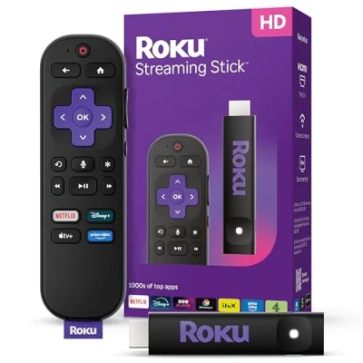 Imagen de Roku® Streaming Stick™ 2025 Dispositivo de transmisión Roku HD para TV con Control Remoto por Voz Gratis y en Vivo