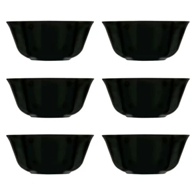 Imagen de Luminarc Carine Negro 6 Bol Vidrio 12cm