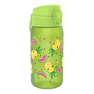 Imagen de Ion8 Botella de agua a prueba fugas, sin BPA, piñas, 350 ml
