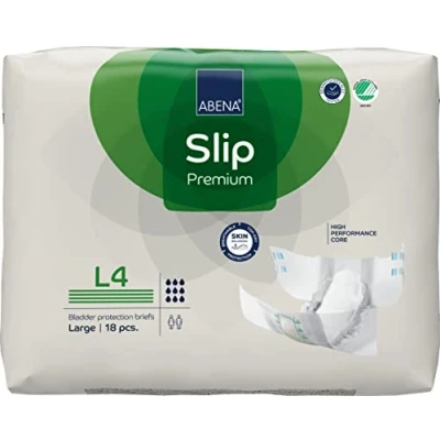 Imagen de ABENA Slip Premium almohadillas de incontinencia todo en uno para hombres y mujeres, ecológicas mujer, hombre, tamaño grande 4,