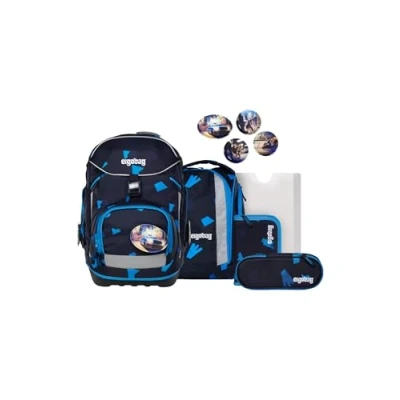 Imagen de Ergobag pack Juego de mochilas escolares para niños, Talla: One Size, Dunkelblau hellblau
