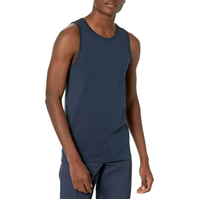 Imagen de Amazon Essentials Camiseta de Tirantes Ajuste Normal Hombre, Azul Acero, M