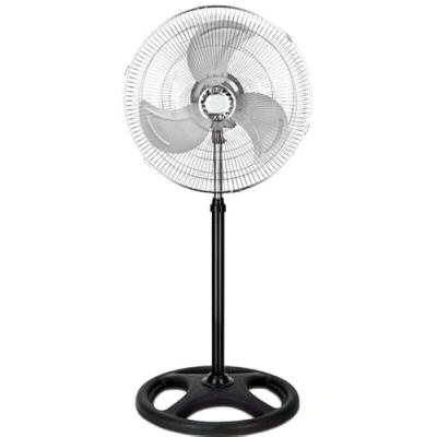 Imagen de DK HOME Ventilador de Pie, 45,7 cm, 70W, 3 Velocidades, Negro, Altura Regulable, Oscilación 120 70W PACK 1