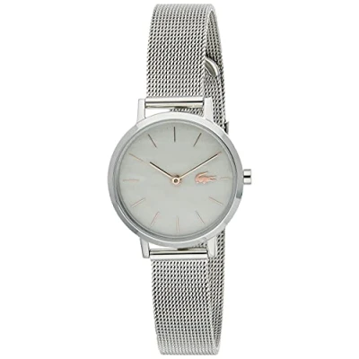 Imagen de Lacoste Reloj Analógico de Cuarzo para mujer con correa malla acero inoxidable plateada 2001121